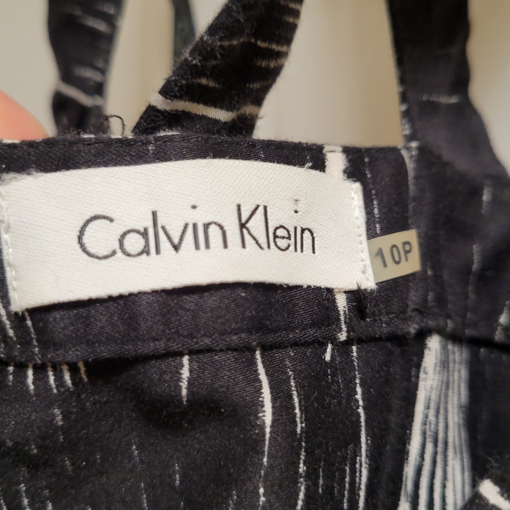Calvin Klein Black and White Midi Dress - Picture 2 of 5